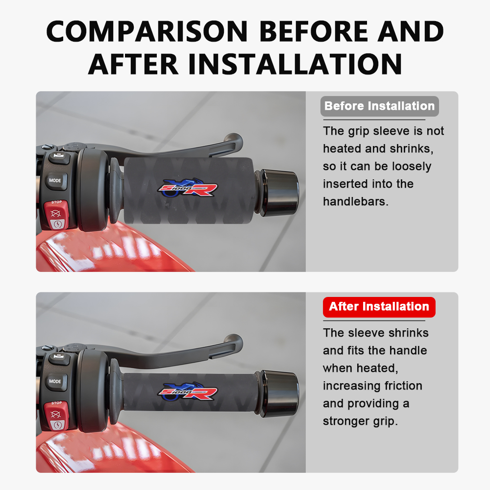 Motorcycle Heat-Shrink Handle  - Handlebar Grip Heated review and price