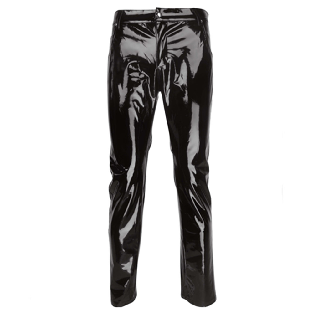 Shiny PVC Latex Trousers Men M - Motorcycle Gear Mens review and price