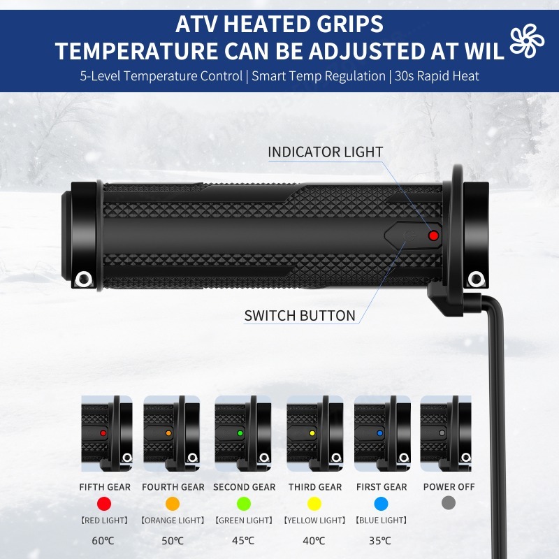 A3 ATV Heated Hand Grips 4th G - Handlebar Grip Heated review and price